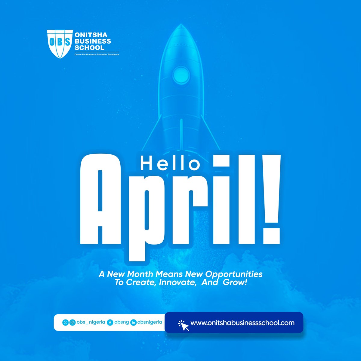 Hello, April! 🚀 A new month brings new opportunities to create, innovate, and grow! 

Explore endless possibilities with us by visiting onitshabusinessschool.com to discover our programs! 📚💡

#OnitshaBusinessSchool #NewMonth #Opportunities