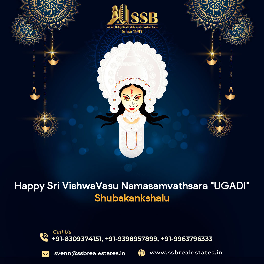 🌸✨ Sri VishwaVasu Namasamvathsara "UGADI" Shubakankshalu✨🌸

📞 +91-8309374151 | +91-9398957899 | +91-9963796333
🌍 ssbrealestates.in

#HappyUgadi #UgadiShubakankshalu #NewBeginnings #SSBRealEstate #SriSaiBalajiRealEstate #Hyderabad #RealEstate #Hyderabad