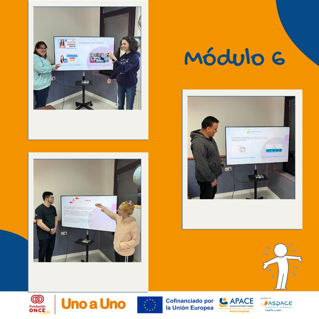 APACE Burgos (@apaceburgos) on Twitter photo Nuestros estudiantes han explicado diversas plataformas para encontrar trabajo 📲🔍
¿Y tú? ¿Cuál es tu plataforma favorita para buscar empleo? 🤔💬
Su realización es posible gracias al Fondo Social Europeo Plus <a href="/EU_Social/">EU Social 🇪🇺</a> y <a href="/Fundacion_ONCE/">Fundación ONCE</a> Nuestros estudiantes han explicado diversas plataformas para encontrar trabajo 📲🔍
¿Y tú? ¿Cuál es tu plataforma favorita para buscar empleo? 🤔💬
Su realización es posible gracias al Fondo Social Europeo Plus <a href="/EU_Social/">EU Social 🇪🇺</a> y <a href="/Fundacion_ONCE/">Fundación ONCE</a>