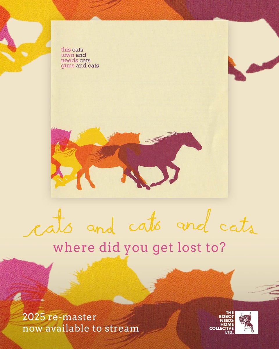 We’re excited to bring you a newly remastered version of ‘Where did you get lost to?’ - the tracks from Cats and Cats and Cats 2007 split EP. Available to stream everywhere now: open.spotify.com/album/6FdKjAtd…