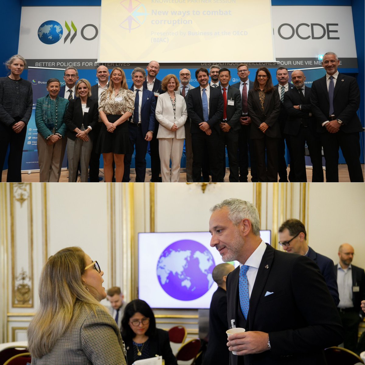 ⚖️ Last week, we joined the <a href="/OECD/">OECD ➡️ Better Policies for Better Lives</a> &amp; <a href="/WorldBank/">World Bank</a>'s Global Anti-Corruption &amp; #Integrity Forum.

Our Business Integrity &amp; Anti-Corruption Chair <a href="/Nallocca77/">Nicola Allocca</a> launched our "Harnessing #AI for Integrity" paper &amp; emphasized the need of #ZeroCorruption.

🔎 Our paper ➡️
