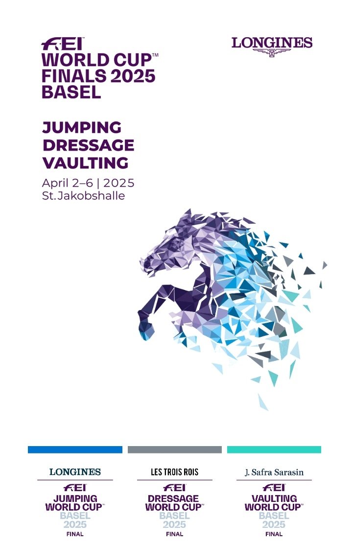 dul_dieter's tweet photo. @FEI_Global 
FEI World Cup™ 
Finals 2025
#Basel 🇨🇭, 
St. Jakobshalle

Jumping:
CSI-W Final
CSI3*
CSIU25-A 

Dressage:
CDI-W Final

Vaulting:
CVI-W Final

#HippoBase live entries/ participants
[ATHLETES/ HORSES]:
 https://t.co/VItoUeZjdo
                  _ https://t.co/29pdyGUVEE