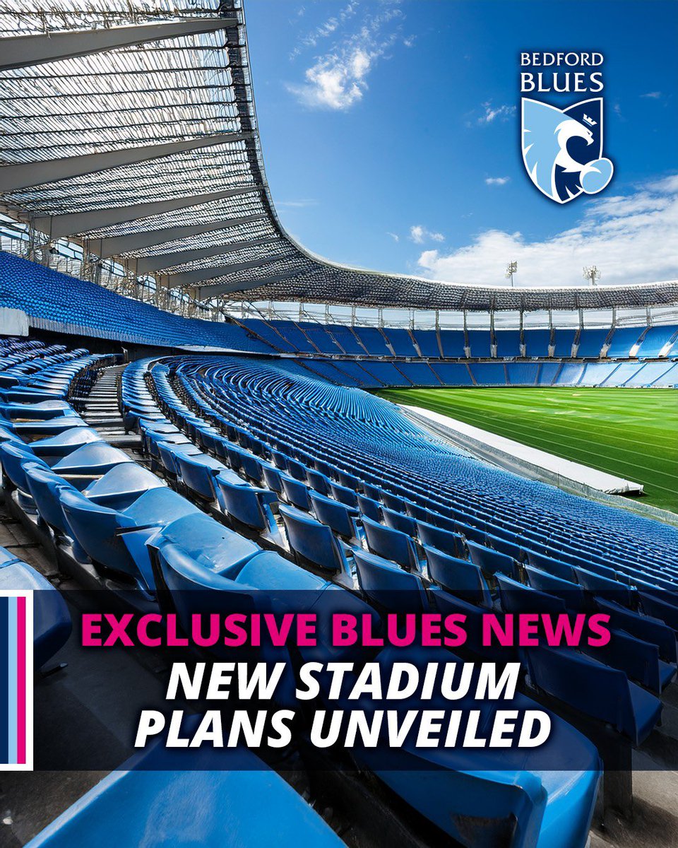 BedfordBluesRFC's tweet photo. 📣 We are delighted to reveal plans for a new £500m stadium at Goldington Road 🏟️
👀 10,000 capacity they wanted, 100,000 capacity they got #heyho https://t.co/Jw7VEo9Wtu