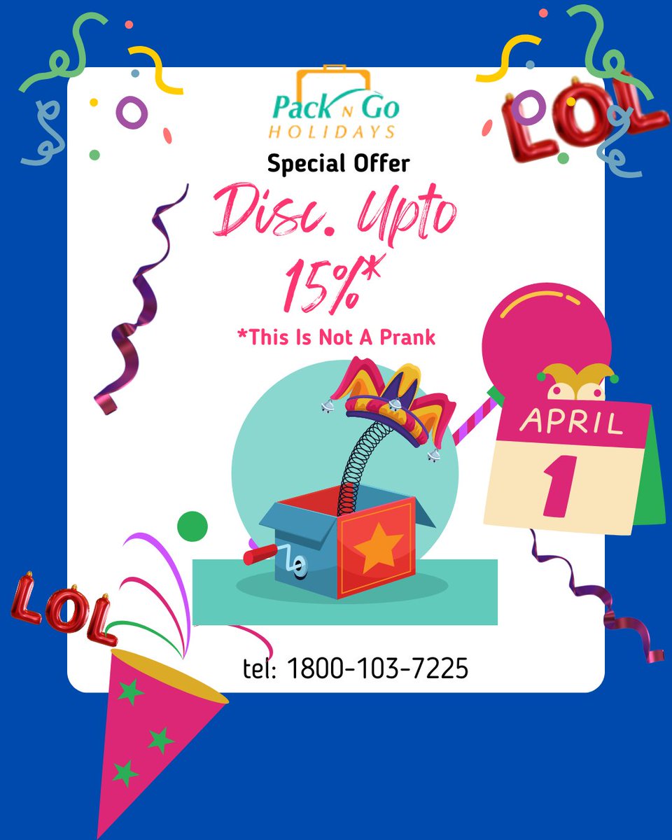 Warning: Our travel deals are so good, they're fooling everyone! #AprilFools #PackNGO