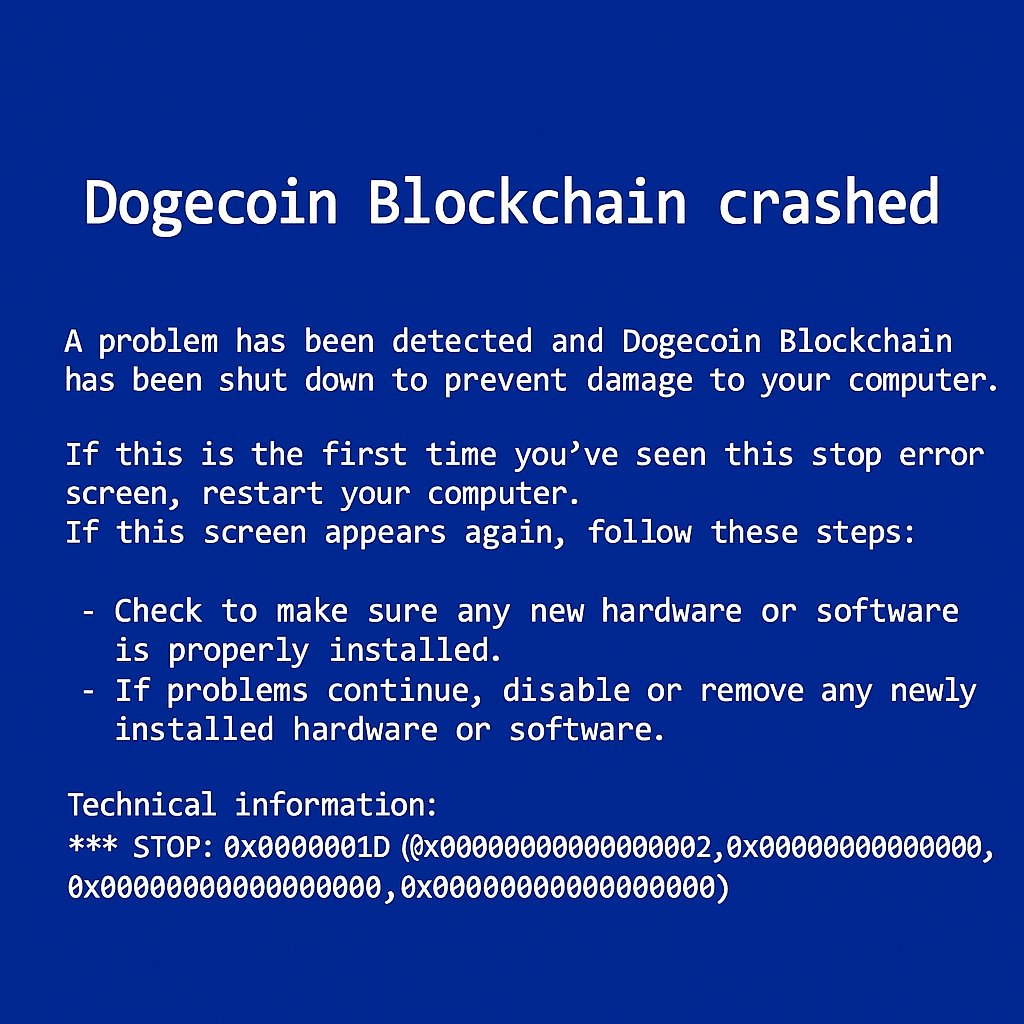 Sorry to tell you this, Dogecoin Blockchain is no more. The central servers  that controls all Doge Blockchain stopped working do to a internal error.  Was good wen it lt last.