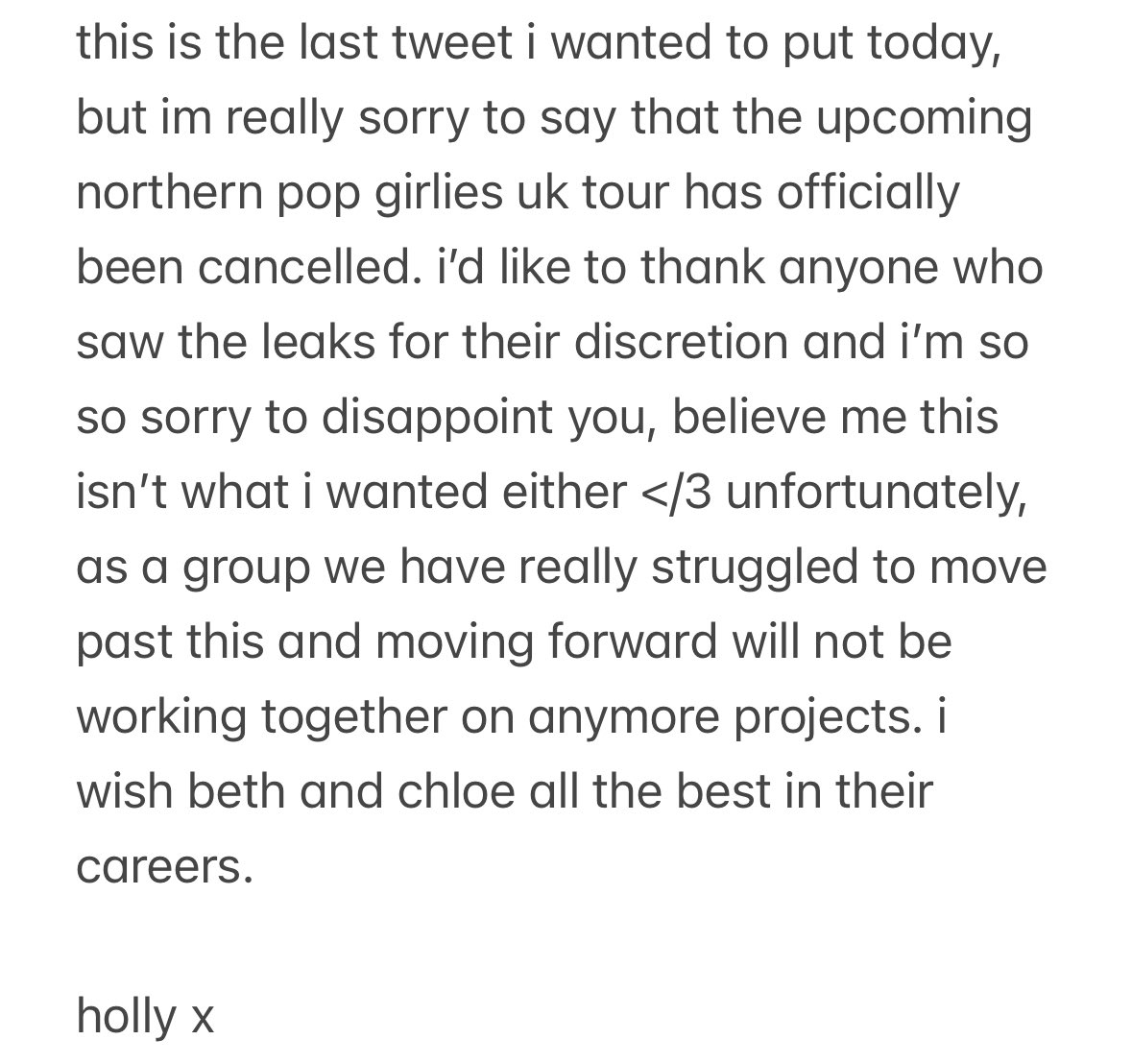 holly is forgetting we’re friends tweet media