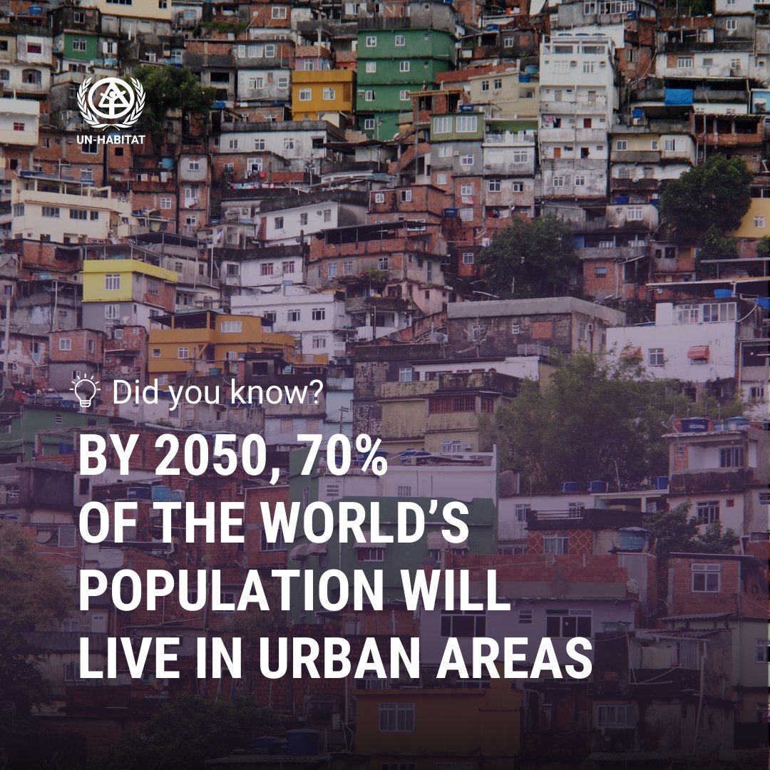 By 2050, 70% of the world’s population will live in cities. But urbanization brings risks—climate change, disasters, and displacement. How can we build resilient cities? 

Read more: unhabitat.org/sites/default/…