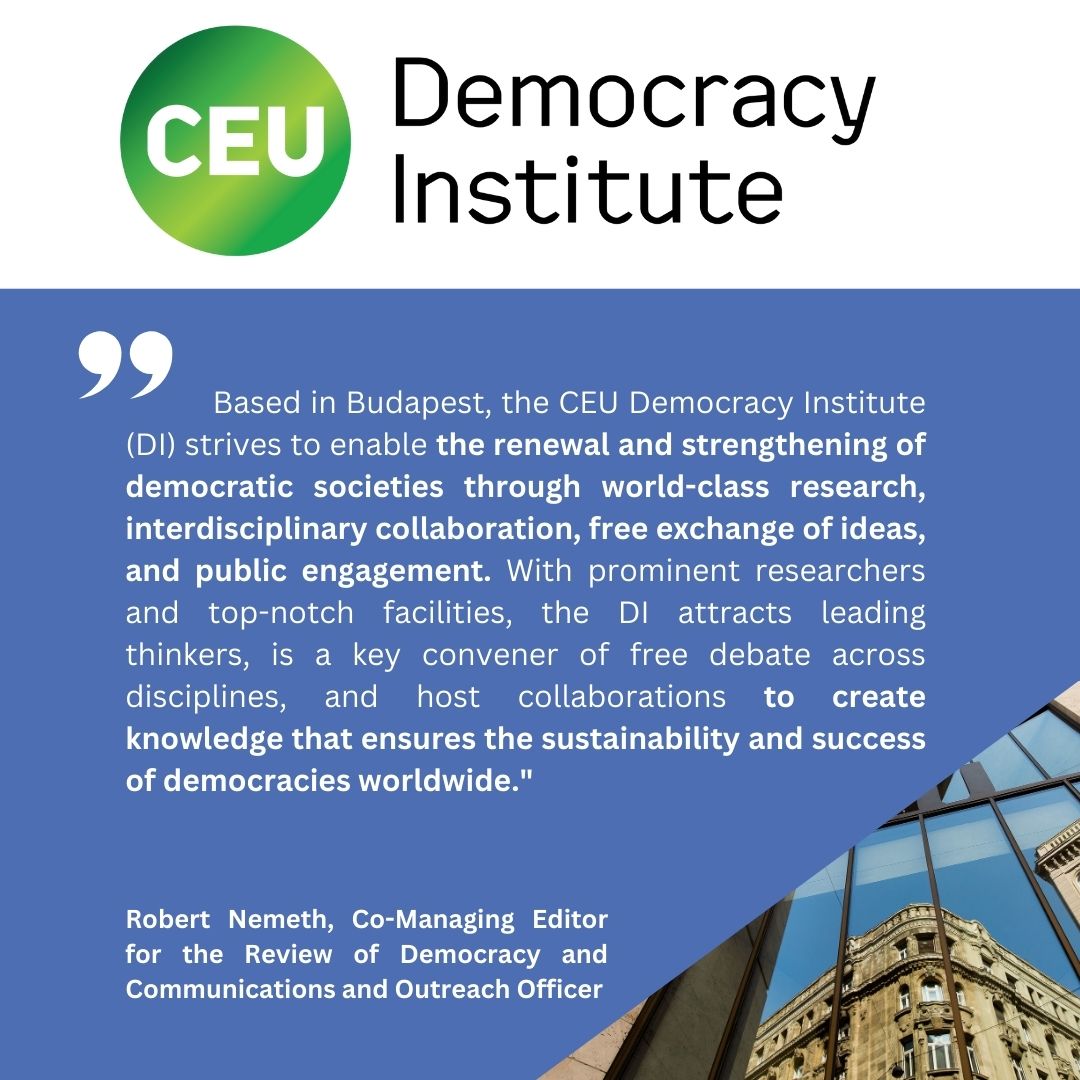 Call for applications: Expanding your network!

Are you looking for an opportunity to collaborate with institutions and connect with experts?

Read about <a href="/KarolinaZby/">Karolina Zbytniewska</a>'s experience at <a href="/CEUDemInst/">CEU Democracy Institute</a>!

🚀Apply now: reconstitution.eu/en/news/news-d…
📅 03 April (NOON)