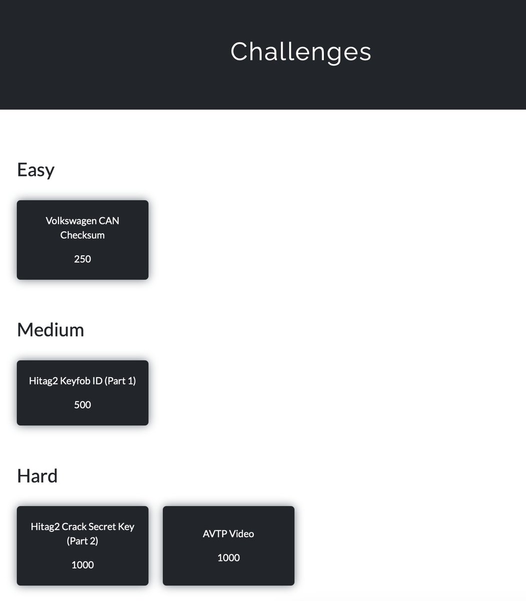I created a small automotive themed CTF! The first person to solve all the challenges will get a free CAN Bus Throwing Star. Check it out at ctf-teaser.icanhack.nl