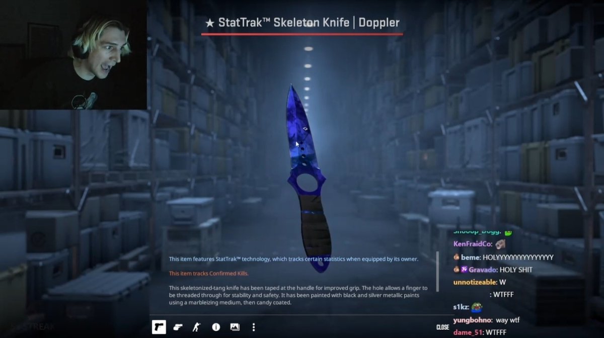 1:500k - xqc gerade gepulled. KRANK :D