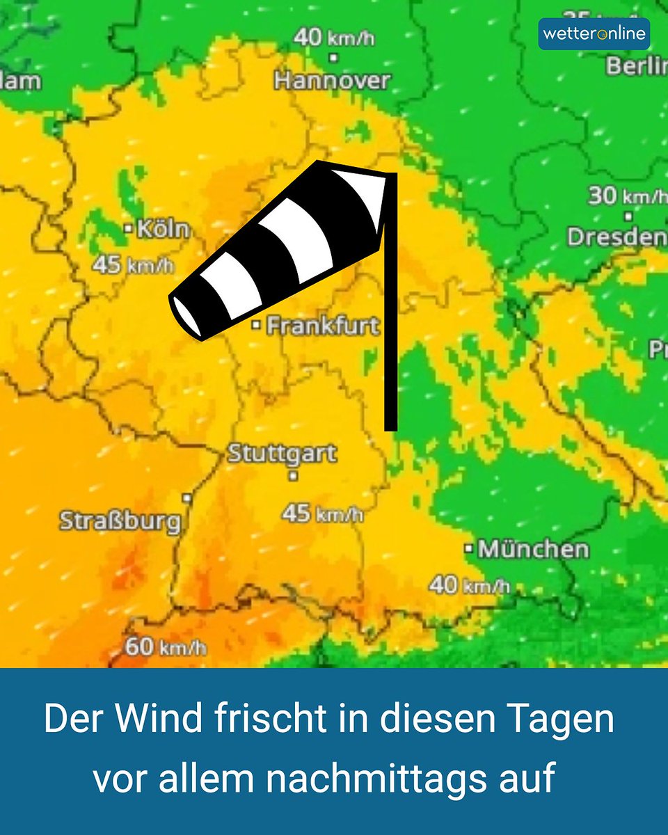 WetterOnline's tweet photo. Ist dir auch aufgefallen, dass es momentan vor allem nachmittags richtig windig ist? 🌬️
Wir erklären im Beitrag, wieso das so ist: https://t.co/PxMDpZbpd5
Hier geht's zum WindRadar: https://t.co/UGCnPALOTq
#Wind #windig #WetterOnline #Deutschlandwetter #Wissenwieswird https://t.co/eyZPQ2svkM