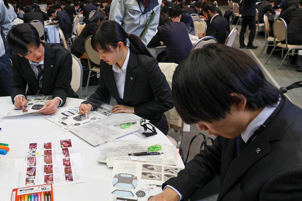 ◇お知らせ◇ 本日4/1に、マツダは2025年度の #入社式 を実施。 508名