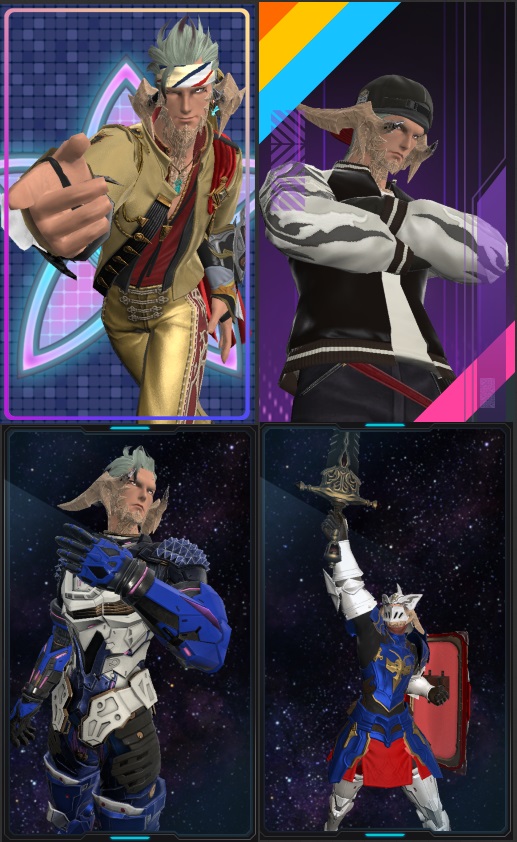 Glams/Portraits for M5-8s done!! Ready for savage ⚔️🛡️

(not sure what to wear for m7s so i'm gonna just use shinji, any suggestions lemme know!)

#FFXIV