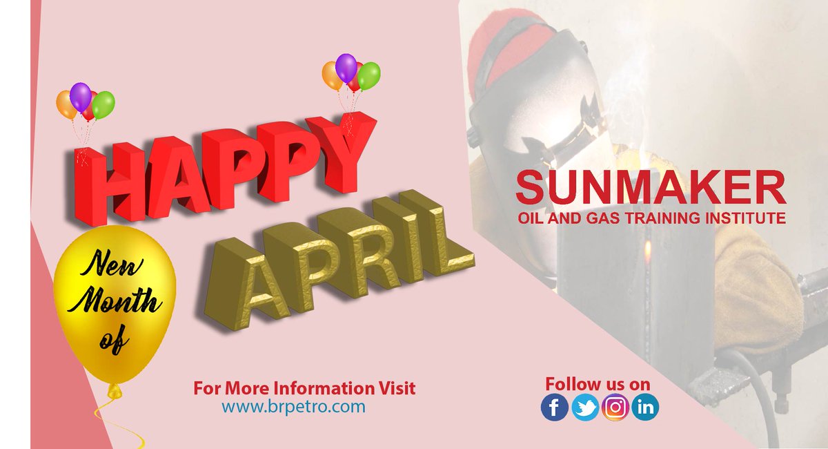 Dear Esteemed Clients, Partners, and Friends,

Warm greetings from all of us at Sunmaker Oil and Gas Training Institute! As we step into the beautiful month of April, we are excited to welcome you with renewed energy, opportunities, and growth.

Happy New Month of April