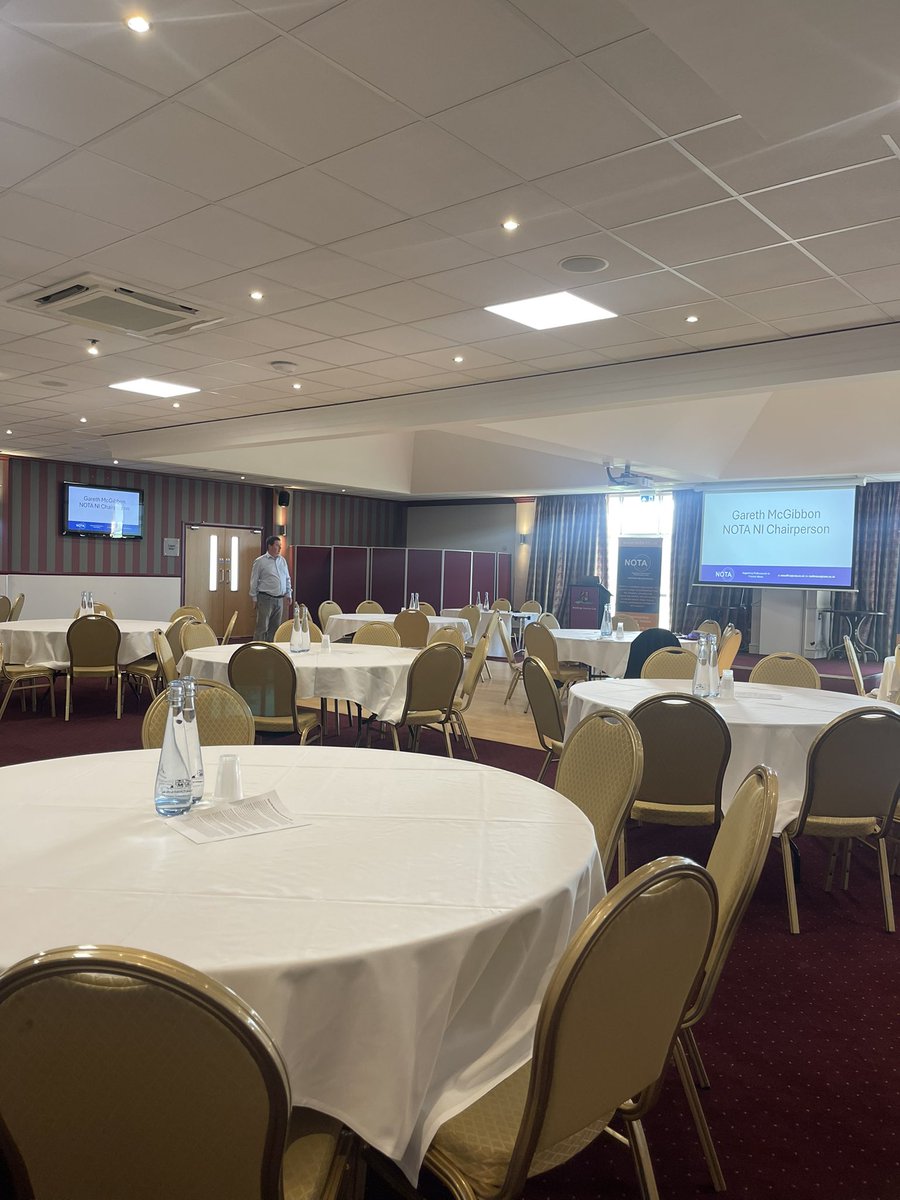All set up at the #NOTANI25 conference re ‘Adults who abuse’ <a href="/NSPCCNI/">NSPCC NI</a> <a href="/NOTAevents/">NOTA</a>, <a href="/paul_CPSU/">Paul Stephenson</a> <a href="/leonardconsult/">Marcella Leonard</a> <a href="/AIM_UK/">AIM</a> <a href="/GarethMcGibbon/">Gareth McGibbon</a>