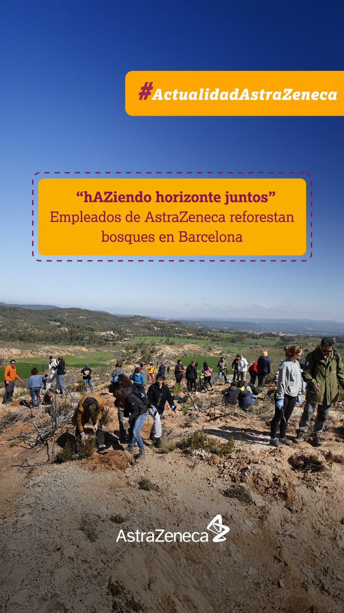 MartaMoreno72's tweet photo. 🌱 Más de 2.000 árboles plantados en Sant Martí de Tous por empleados de @AstraZenecaES y @BosquiaNature, dentro del programa global #AZForest.
Una acción local con impacto real en el entorno. https://t.co/syes4FeNDy