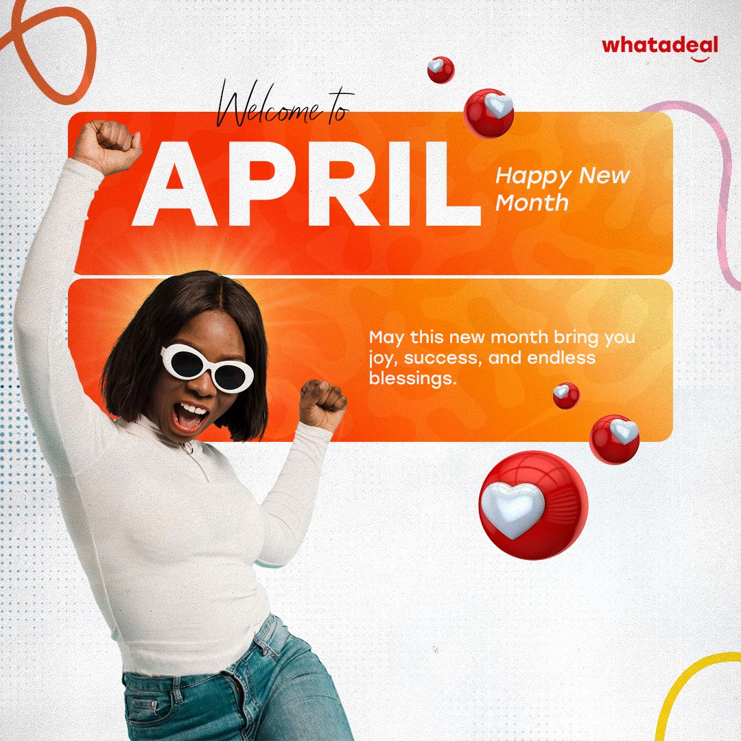 Hello, April!
New month, new name, bigger deals! * Whatadeal is here to bring you unmatched offers and unforgettable experiences. Let's make April legendary!

#Whatadeal #AprilDeals #NewMonthNewDeals