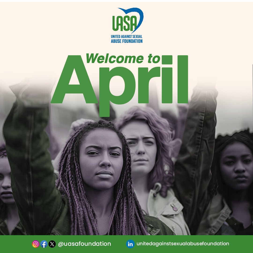 Welcome to April!

 April is a time for renewal and growth, and we invite you to join us in our mission to break the silence surrounding sexual abuse and violence.

Wishing you a month filled with hope and resilience!

#newmonth #april #uasa
