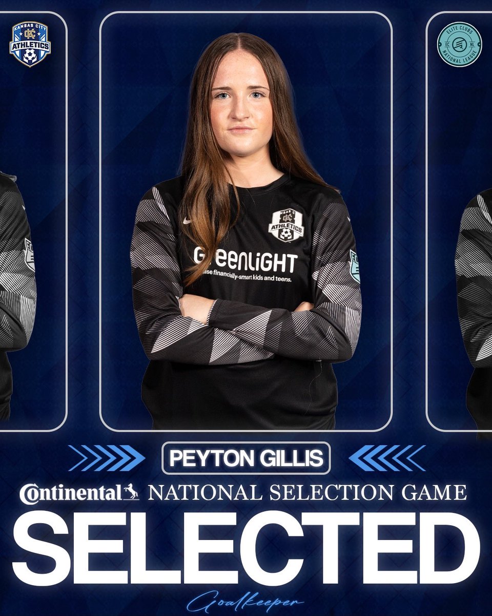 KC Athletics Academy Elite 09 ECNL (@kcaecnl2009) on Twitter photo Congrats to <a href="/gillis_peyton/">Peyton Gillis</a> for her selection to play in the <a href="/ECNLgirls/">ECNL Girls</a> National Selection Game in Phoenix on Friday‼️ We will be cheering you on🌵🌞
<a href="/MarcusKelcher/">Marcus Kelcher</a> <a href="/AthleticsKC/">KC Athletics Soccer Club</a> <a href="/ImYouthSoccer/">ECNL/GA/Recruiting/College Soccer</a> <a href="/ImCollegeSoccer/">College Soccer Truth ™</a> <a href="/TopDrawerSoccer/">TopDrawerSoccer</a> <a href="/PrepSoccer/">Prep Soccer ⚽️</a> <a href="/TheSoccerWire/">SoccerWire</a> Congrats to <a href="/gillis_peyton/">Peyton Gillis</a> for her selection to play in the <a href="/ECNLgirls/">ECNL Girls</a> National Selection Game in Phoenix on Friday‼️ We will be cheering you on🌵🌞
<a href="/MarcusKelcher/">Marcus Kelcher</a> <a href="/AthleticsKC/">KC Athletics Soccer Club</a> <a href="/ImYouthSoccer/">ECNL/GA/Recruiting/College Soccer</a> <a href="/ImCollegeSoccer/">College Soccer Truth ™</a> <a href="/TopDrawerSoccer/">TopDrawerSoccer</a> <a href="/PrepSoccer/">Prep Soccer ⚽️</a> <a href="/TheSoccerWire/">SoccerWire</a>
