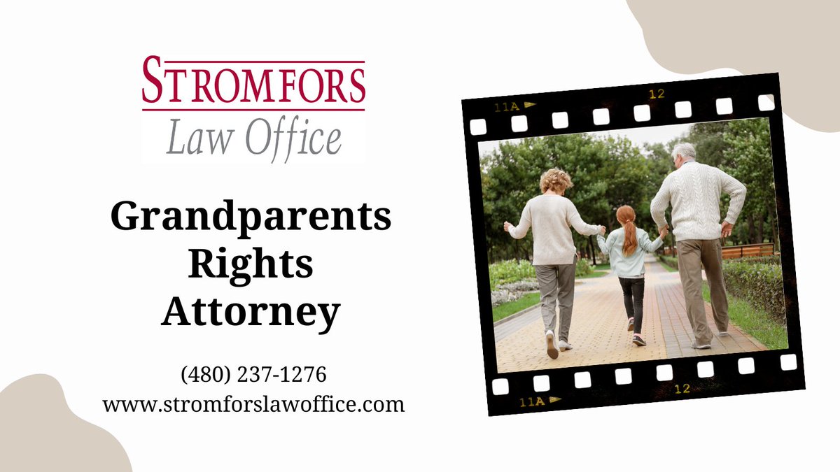 Grandparents play a vital role in their grandkids' lives. 💙 If legal challenges threaten that bond, Stromfors Law Office is here to help. 🤝 Call 480-237-1276 or visit stromforslawoffice.com/practice-areas… to learn more. #GrandparentsRights #FamilyLaw