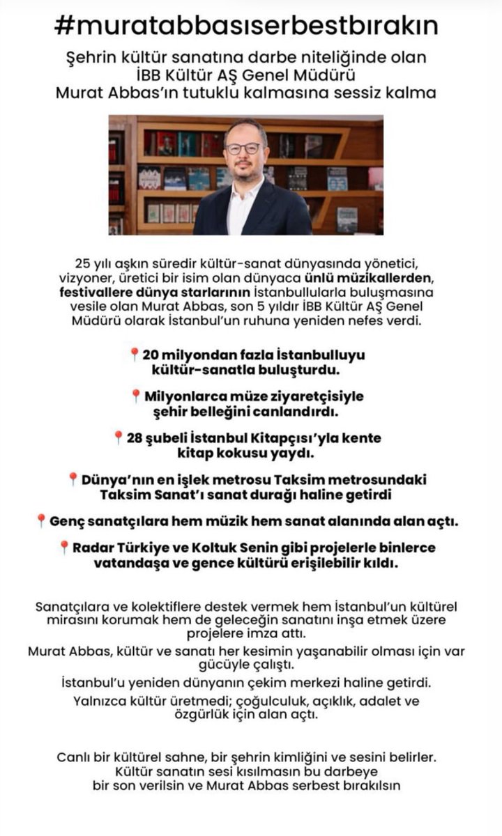#MuratAbbasSerbestBirakilsin