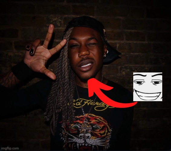 Nah why he lookin like dat Roblox face 😂😂🤣🤣