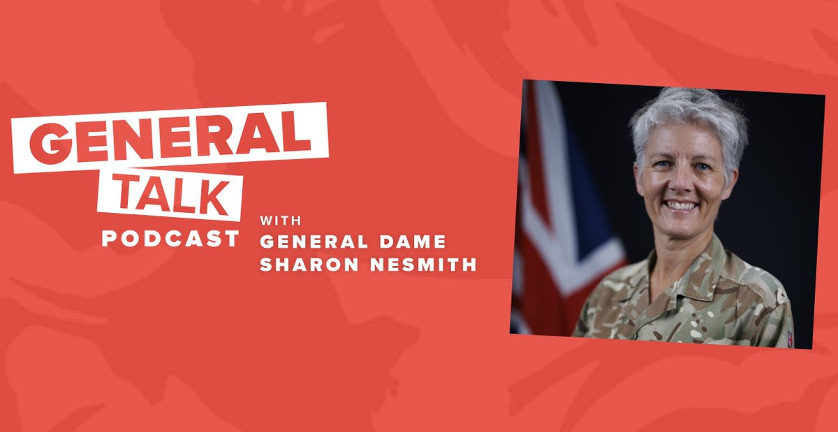 Army Benevolent Fund (@armybenfund) on Twitter photo 🎙️In our latest episode of the General Talk podcast, General Dame Sharon Nesmith, Vice Chief of the Defence Staff and Master of Signals, joins host to discuss her groundbreaking career in the <a href="/BritishArmy/">British Army 🇬🇧</a>.
Listen to the full episode ➡️ armybenevolentfund.org/general-talk-p… 🎙️In our latest episode of the General Talk podcast, General Dame Sharon Nesmith, Vice Chief of the Defence Staff and Master of Signals, joins host to discuss her groundbreaking career in the <a href="/BritishArmy/">British Army 🇬🇧</a>.
Listen to the full episode ➡️ armybenevolentfund.org/general-talk-p…