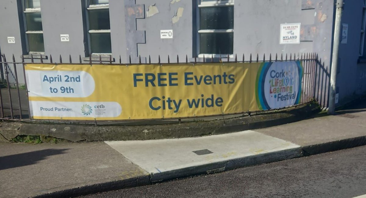 CorkETB's tweet photo. Cork ETB is gearing up for the 2025 Lifelong Learning Festival which commences tomorrow and runs until April 9th. Cork ETB is proud to be a lead partner in the festival and will have a wide variety of events showcased across its FET campuses, schools and centres.#lifelonglearning https://t.co/PcPyj1GqfI