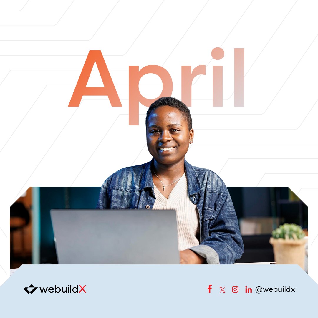 April, a month attributed to greenery and burst of colors.
May this new period signify a rebirth and growth.
Let's get the building started with #Webuildx 
#AprilFoolsDay
