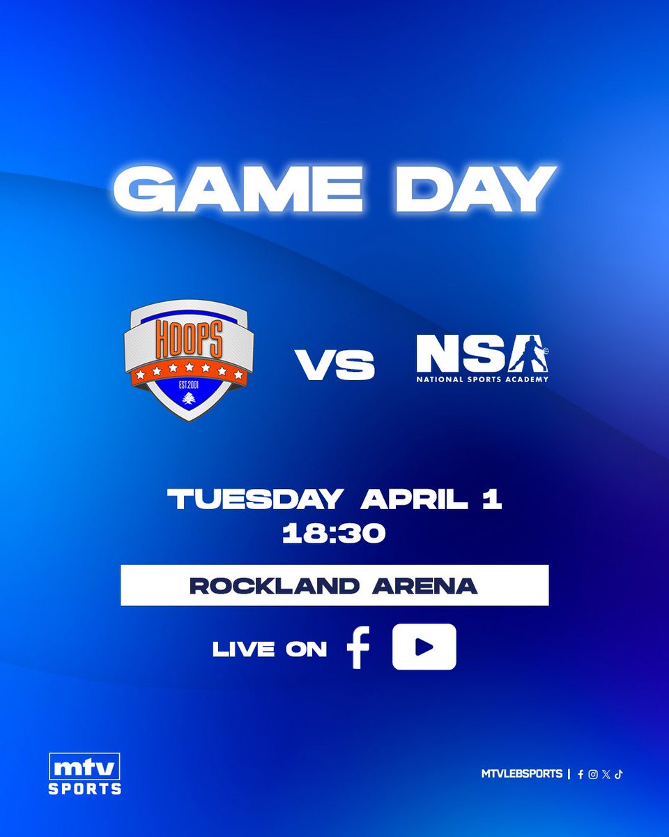 mtvlebsports's tweet image. 2 GAMES FOR TODAY 🔥⚡️ #Round10 
#mtvbasket #mtvsports #lebanesebasketball #regularseason