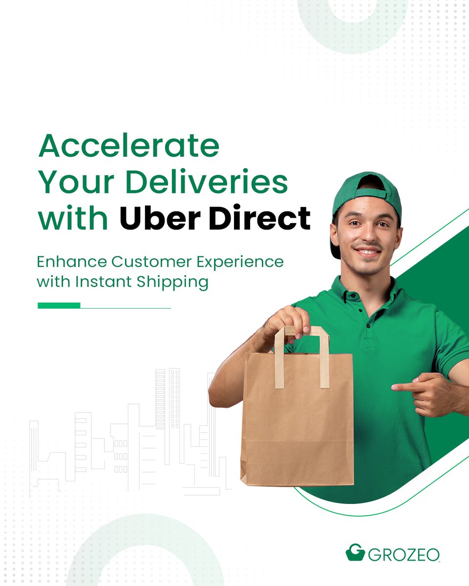 Grozeo_uk's tweet photo. 🌐 Grozeo + Uber Direct = Lightning-Fast Delivery! 🚗💨

✔️ Instant, reliable shipping
✔️ Seamless eCommerce integration
✔️ Happier customers with faster deliveries
🚀 Upgrade your delivery now! 👉 https://t.co/tcg6xyZawH https://t.co/HpX8DXN5ff