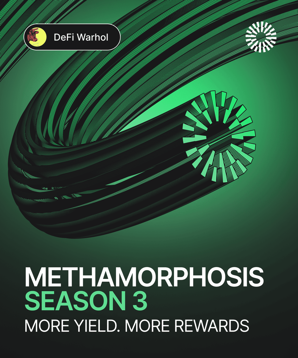 Defi_Warhol's tweet image. Methamorphosis Season 3 from @mETHProtocol is live!

Tens of protocols participating. More yield. Millions of $COOK in rewards.

Here are the best opportunities to start farming 🧵