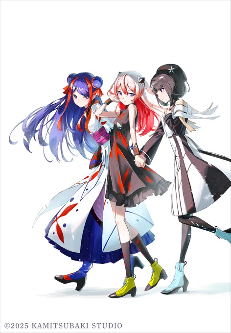 KAMITSUBAKI WARS 2025 神椿川崎戦線 少女革命計画 1st LIVE/第一幕『改変』 メインビジュアルイラストを描かせていただきました。よろしくお願いいたします。 #少女革命計画改変 #心世紀×#罪十罰 