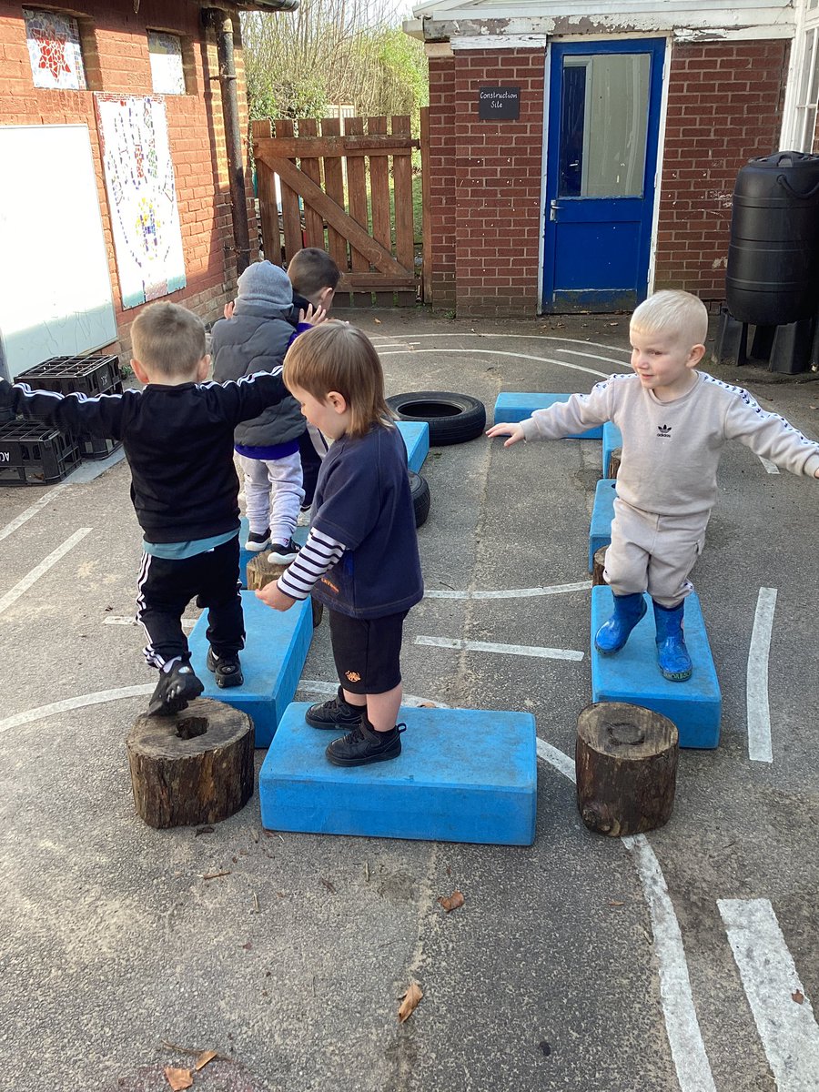 Building an obstacle course in the garden