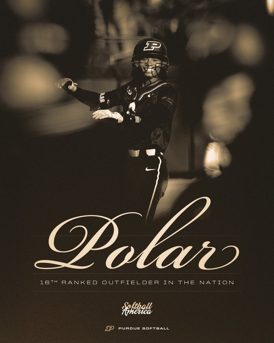 Purdue Softball (@purduesoftball) on Twitter photo Putting the Nation on watch ๐
Congratulations to <a href="/moriahpolar/">Moriah Polar</a> on earning a spot on the <a href="/SoftbalAmerica/">Softball America</a> outfield power rankings list!
๐ boile.rs/SoftballAmerica
#BoilerUp๐ Putting the Nation on watch ๐
Congratulations to <a href="/moriahpolar/">Moriah Polar</a> on earning a spot on the <a href="/SoftbalAmerica/">Softball America</a> outfield power rankings list!
๐ boile.rs/SoftballAmerica
#BoilerUp๐