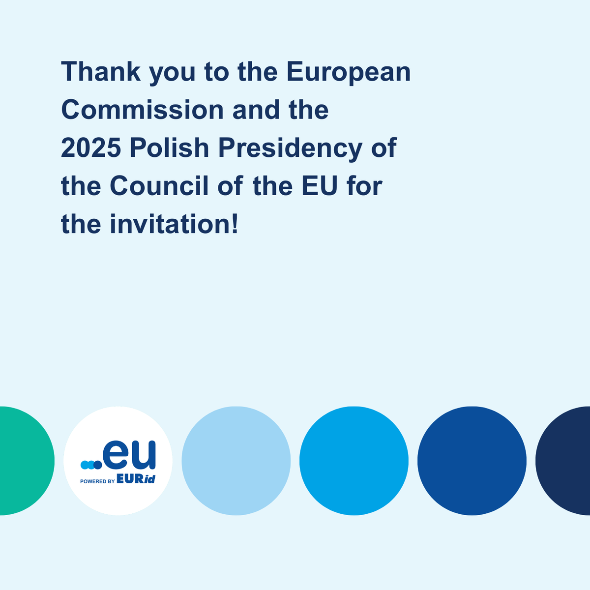 EUregistry's tweet photo. "EURid's vision for Web 4.0 is one that remains open, interoperable, and grounded in European values" Thank you @EU_Commission and @POLAND25EU for the invitation to the High Level Conference on Governance of Web 4.0 and Virtual Worlds! #doteu #internetgovernance https://t.co/4BG0r1IltV