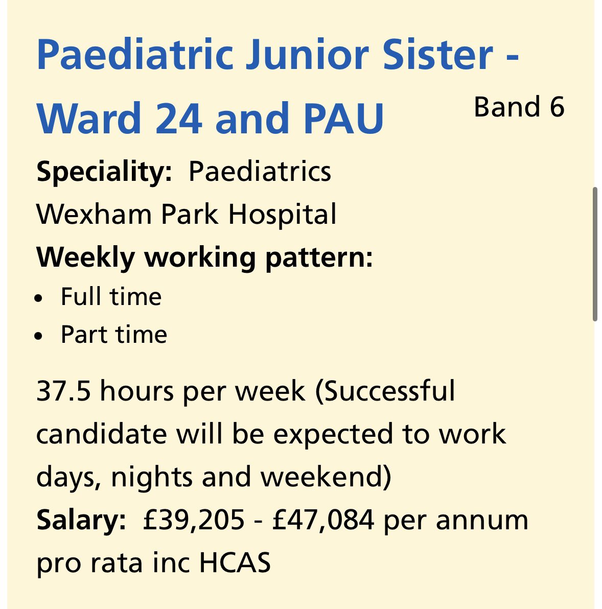 Amazing opportunity 

careers.fhft.nhs.uk/our-vacancies/…