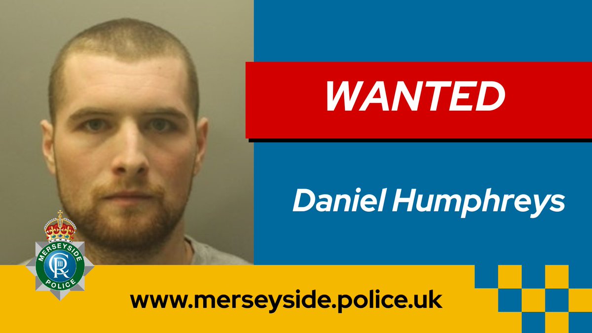 We continue to appeal for information to help locate Daniel Humphreys, aged 29, from Netherton, who is wanted on a recall to prison for breach of his license conditions. He has links to Walton, Netherton and Southport. If you see him, please get in touch: orlo.uk/RBnkO