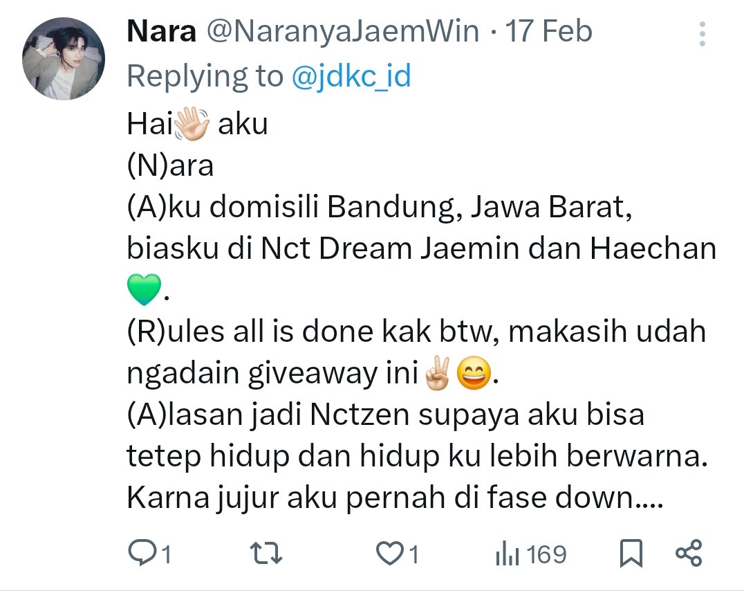 jdkc_id's tweet image. 📢 PENGUMUMAN GIVEAWAY 📢

SIJEUNI-DEUL💚
Terima kasih banyak sudah meramaikan Giveaway JDKC kali ini.

Cerita kalian seru banget, seneng bisa kenalan dengan kalian 🫶

Dan yang ditunggu-tunggu, Team JDKC ucapkan SELAMAT kepada:
@NaranyaJaemWin 
@poawwpaw 

Masing-masing pemenang…