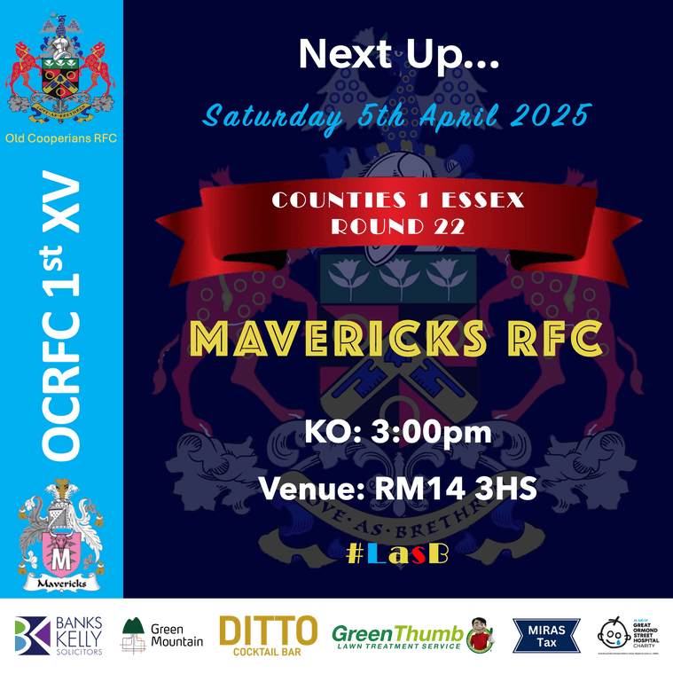 *1st XV Fixture*
Saturday 5th April 2025
oldcooperiansrfc.com/news/1st-xv-fi…
