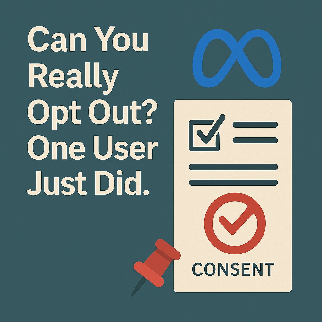 🚨 Meta will stop targeting ads to a UK user after a personal data lawsuit.

It took her three years to get the court order.

Meta lost one user. And proved it owns the rest.

bit.ly/4iIS4PQ

#DataPrivacy #marketing #tech #advertising