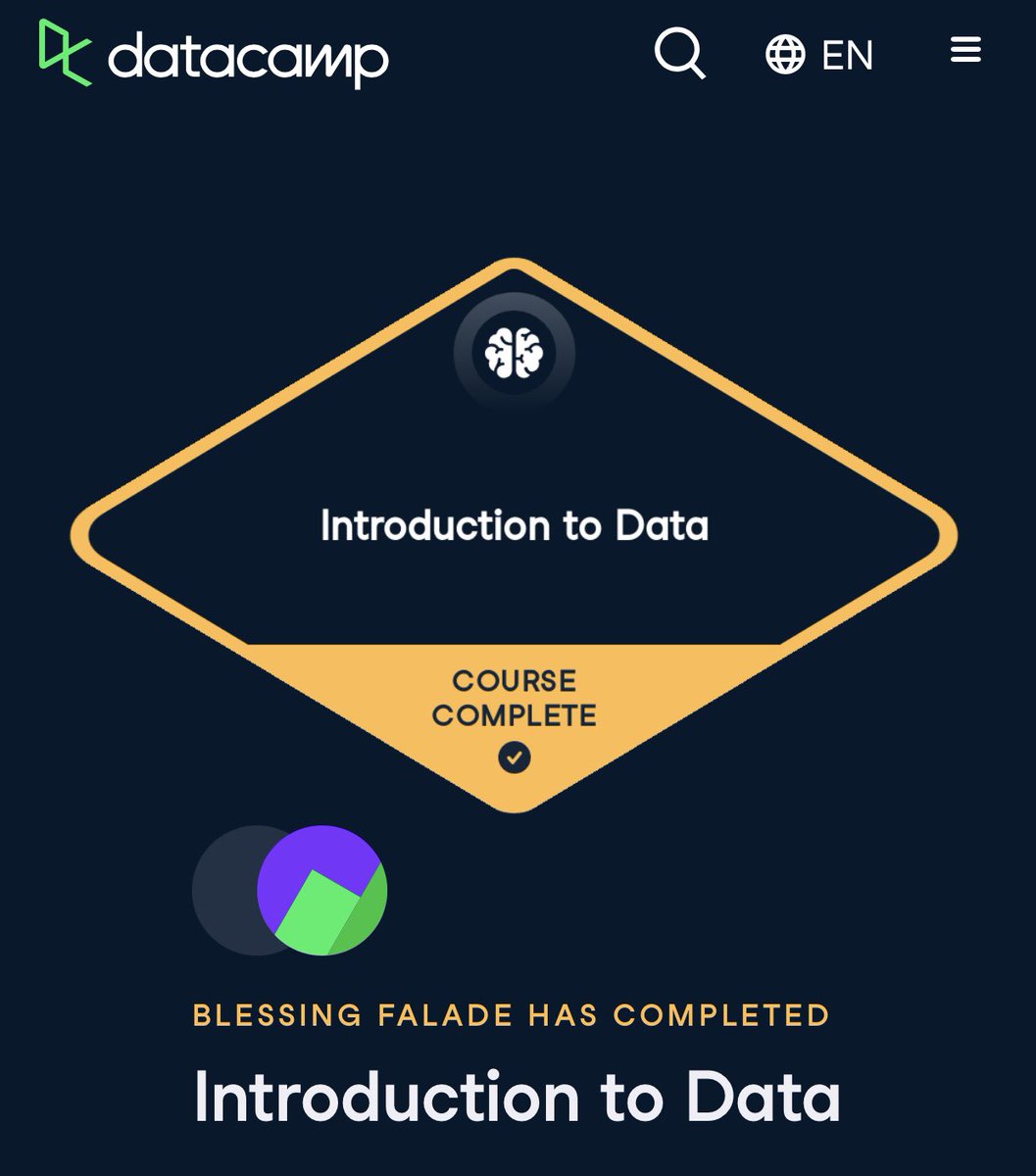 horluwahtoyen's tweet image. Thanks to @dev_careers and @DataCamp, I’ve learned the basics of data, machine learning, data science, and SQL in just a month. It’s been an exciting journey, and I can’t wait to learn more on DataCamp!

#DCDonates #BuildInPublic #DevCareerXDataCamp #LearningWithDataCamp