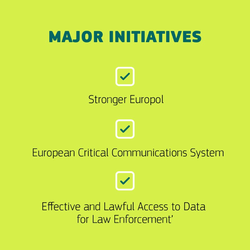 EUHomeAffairs's tweet photo. The #ProtectEU Internal Security Strategy addresses evolving security threats and sets out goals and actions for the coming years to ensure a safer and more secure Union ↓ #SecurityEU