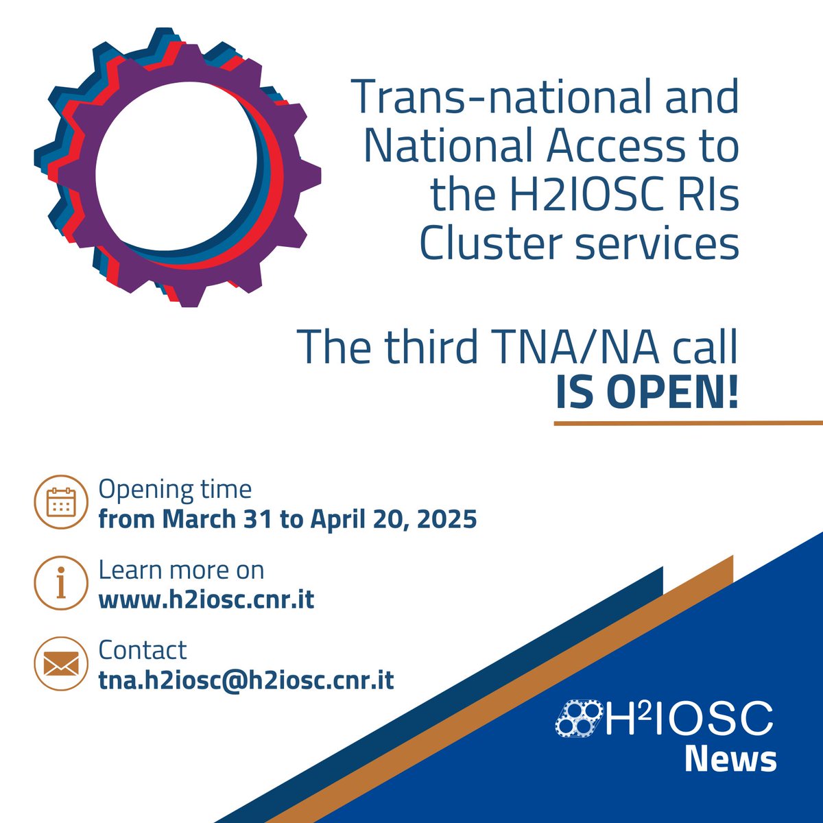 E-RIHS IT (@erihsit) on Twitter photo The third H2IOSC TNA/NA Call is now open!
What's new in this call?
Go to the link to learn more!
h2iosc.cnr.it/tna-na-calls/ The third H2IOSC TNA/NA Call is now open!
What's new in this call?
Go to the link to learn more!
h2iosc.cnr.it/tna-na-calls/