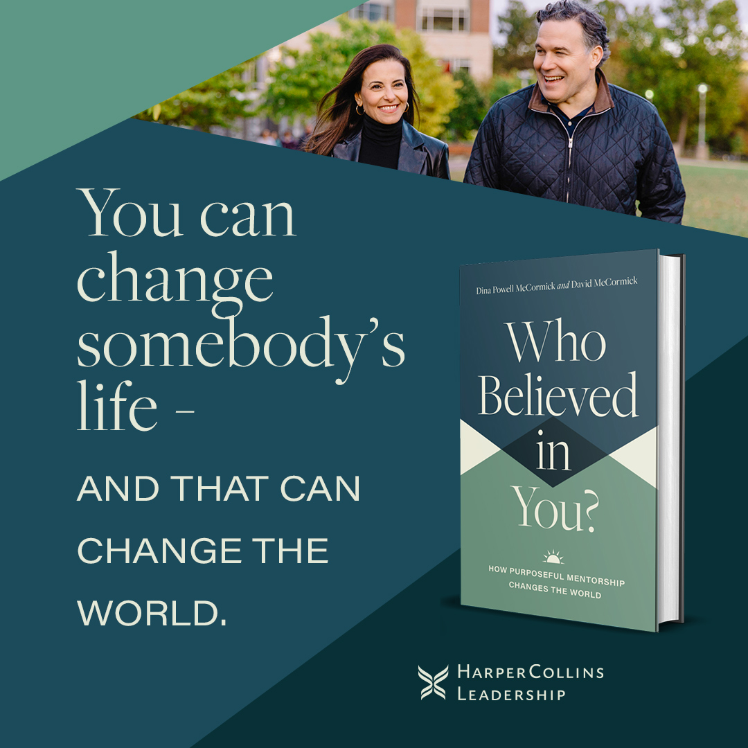 HarperCollins Leadership (@hcleadership) on Twitter photo Publication day! Through unleashing the power of transformative mentorship, you can change someone’s life—and that can change the world. <a href="/DinaPowellMcC/">Dina Powell McCormick</a> <a href="/DaveMcCormickPA/">Dave McCormick</a> #whobelievedinyou
Get the book and join the movement at whobelievedinyou.com Publication day! Through unleashing the power of transformative mentorship, you can change someone’s life—and that can change the world. <a href="/DinaPowellMcC/">Dina Powell McCormick</a> <a href="/DaveMcCormickPA/">Dave McCormick</a> #whobelievedinyou
Get the book and join the movement at whobelievedinyou.com