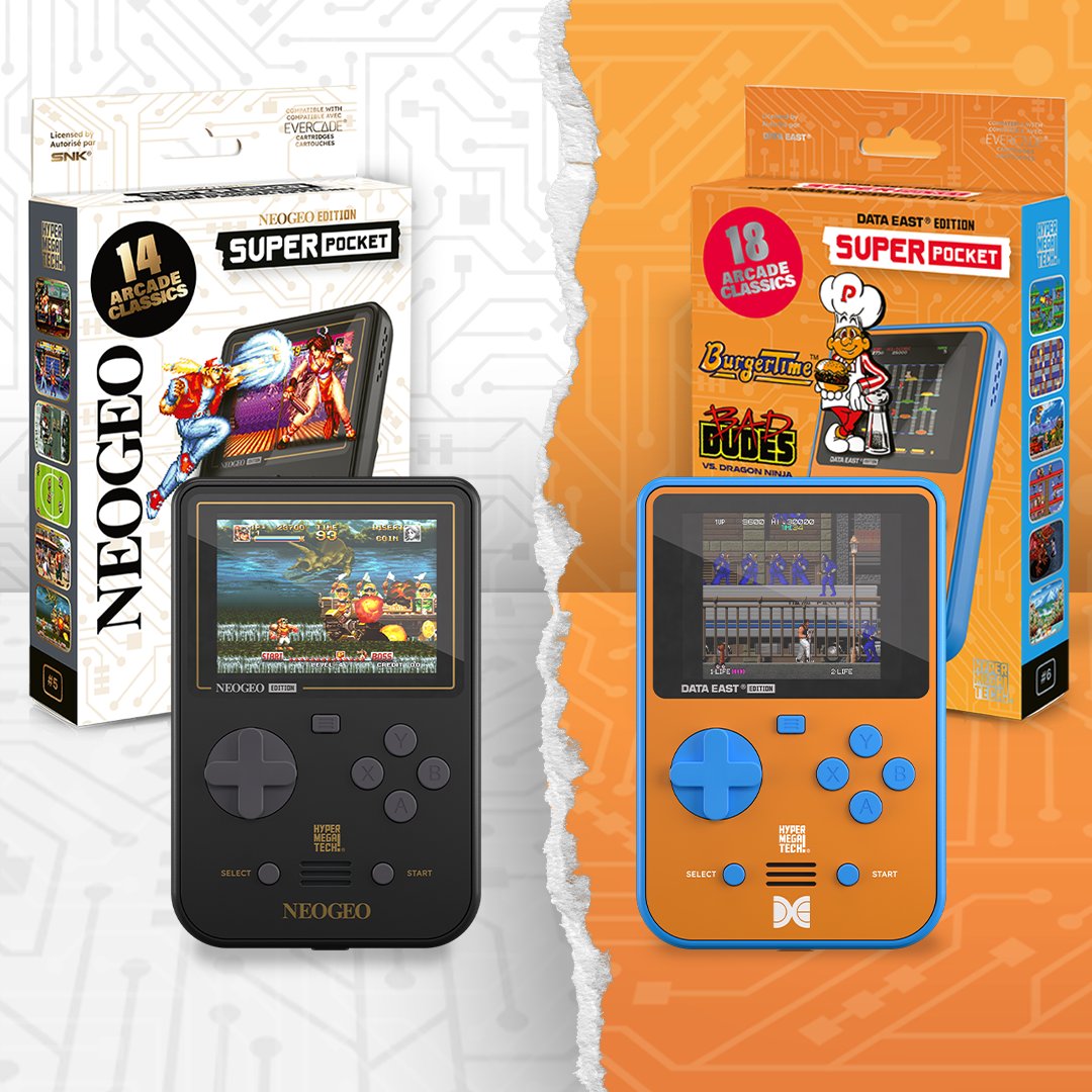 PRE-ORDERS ARE NOW OPEN!
Pre-order the new Super Pocket Consoles from your local retailer!

hypermegatech.com