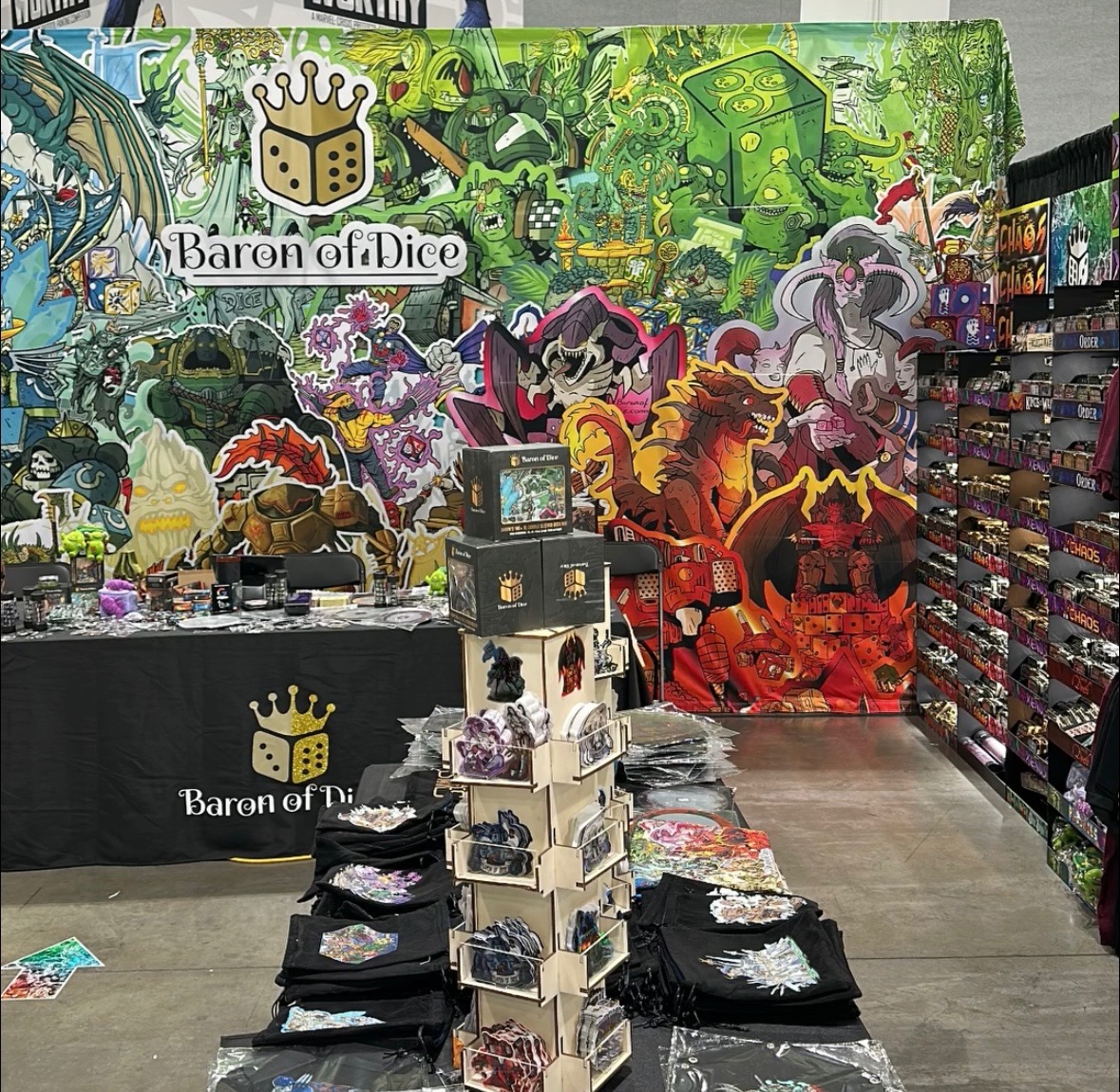 Baron Of Dice (@baronofdice) on Twitter photo Thank you again to everyone who came out to support us last weekend at Adepticon! What an absolutely fantastic event - the Baird Center is an awesome venue with tons of space, and the tournaments and play areas were run so well. Thank you to the Adepticon team and volunteers! Thank you again to everyone who came out to support us last weekend at Adepticon! What an absolutely fantastic event - the Baird Center is an awesome venue with tons of space, and the tournaments and play areas were run so well. Thank you to the Adepticon team and volunteers!