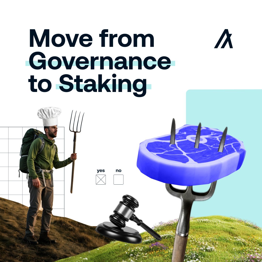 AlgoFoundation's tweet photo. Governors, it’s time to become chefs.

850M+ ALGO from Governance Rewards is unstaked, not securing the network or earning rewards.

Governance Period 14 is officially over; it’s time to begin staking.

Learn how to begin and see your provider options 👇

https://t.co/mseGljAkgc https://t.co/NkZQbGWZVz