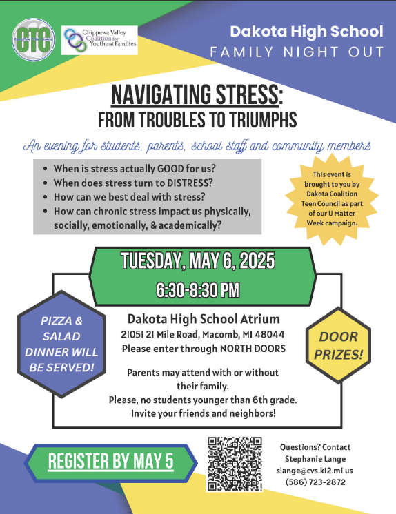 Free family event for students 6th grade and up...