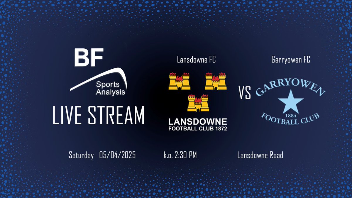 BF Sports Analysis (@bfsportanalysis) on Twitter photo LAST TWO streams of the season 😱
At college park <a href="/DUFCRUGBY/">DUFC Rugby</a> take on <a href="/nenaghormondrfc/">Nenagh Ormond</a> youtube.com/live/aZfi4gpB6…
At Lansdowne Rd. <a href="/LansdowneFC/">Lansdowne FC</a> play <a href="/GarryowenFC/">Garryowen FC</a> youtube.com/live/19GiYBMNx…
Be sure to subscribe to our channel so you don't miss out!
<a href="/theclubscenepod/">The Club Scene Podcast</a> LAST TWO streams of the season 😱
At college park <a href="/DUFCRUGBY/">DUFC Rugby</a> take on <a href="/nenaghormondrfc/">Nenagh Ormond</a> youtube.com/live/aZfi4gpB6…
At Lansdowne Rd. <a href="/LansdowneFC/">Lansdowne FC</a> play <a href="/GarryowenFC/">Garryowen FC</a> youtube.com/live/19GiYBMNx…
Be sure to subscribe to our channel so you don't miss out!
<a href="/theclubscenepod/">The Club Scene Podcast</a>